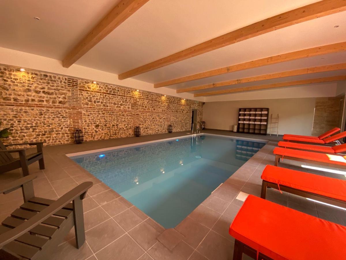 Hotel-Spa-Piscine Le Petit Castel Beuzeville-Honfleur エクステリア 写真