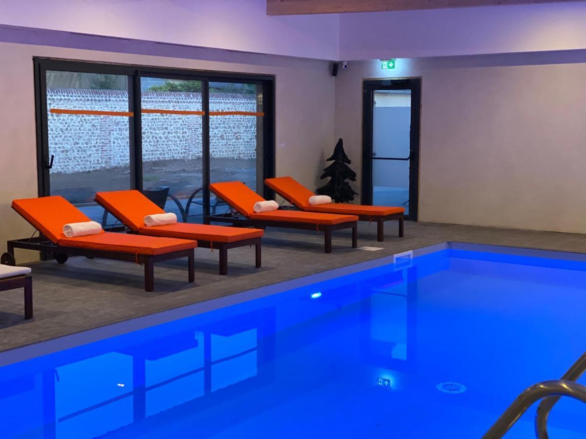 Hotel-Spa-Piscine Le Petit Castel Beuzeville-Honfleur エクステリア 写真